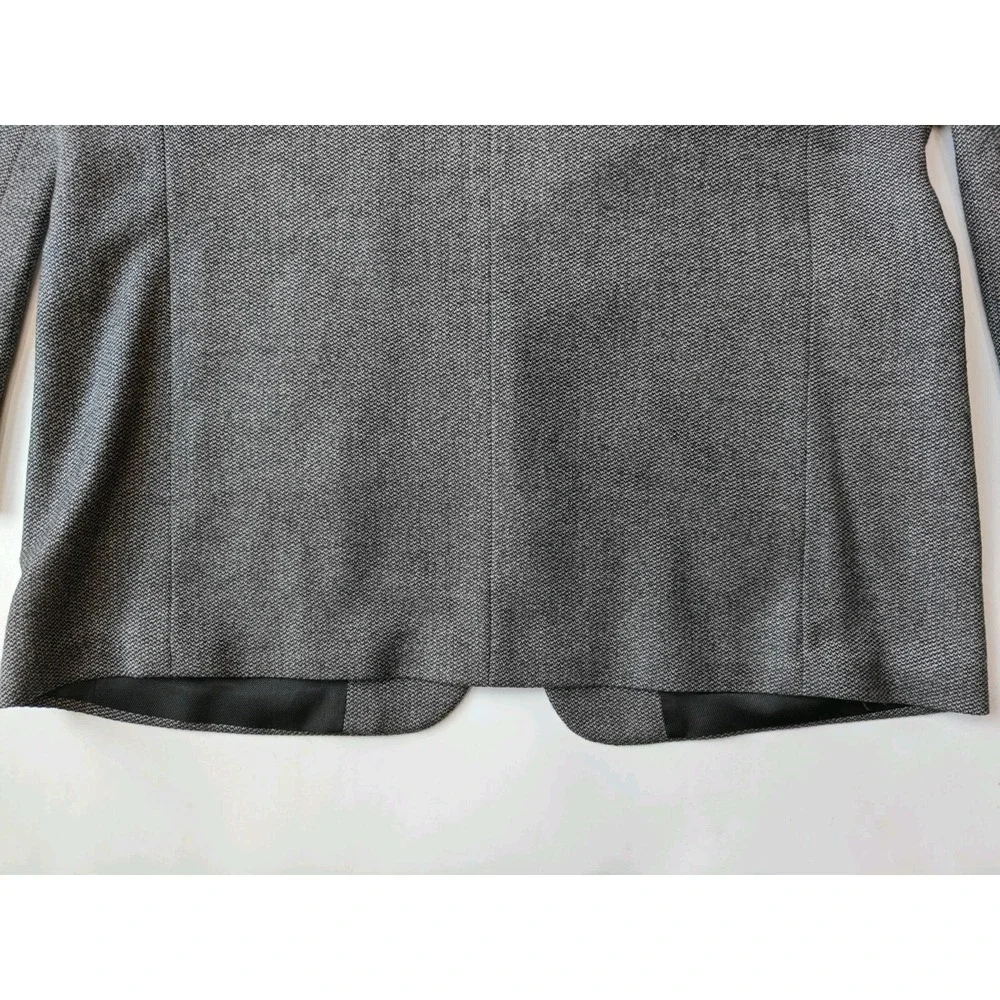 Roberto Villini Mens Wool Sports Coat 42L Gray Speckle 3 Button Blazer E606